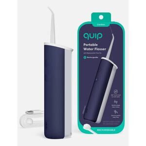 Quip Rechargeable Cordless Plastic Water Flosser 2 Modes + 360º Tip Blue NWT